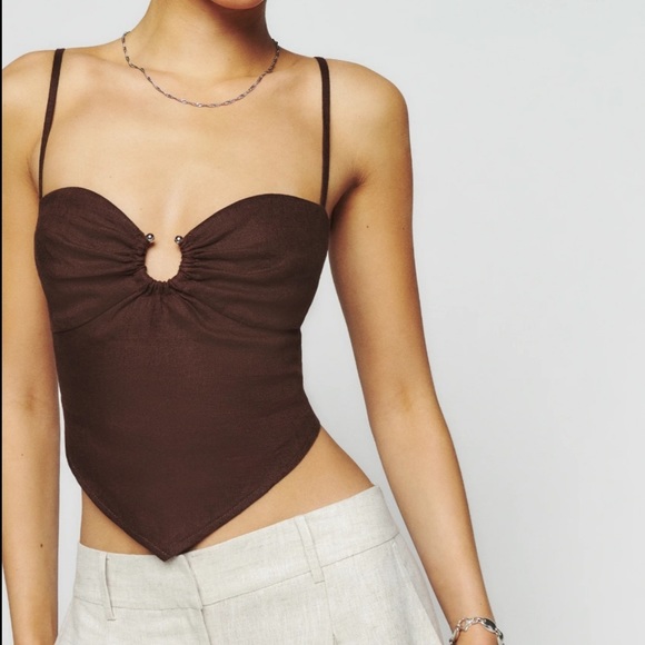 Reformation Tops - reformation sasha linen top